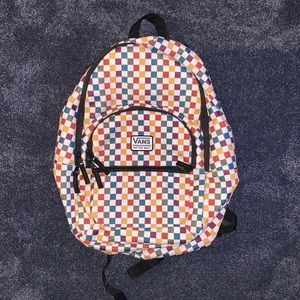 Vans Port Royale Ranged Multi-Colored Checkered Laptop Backpack